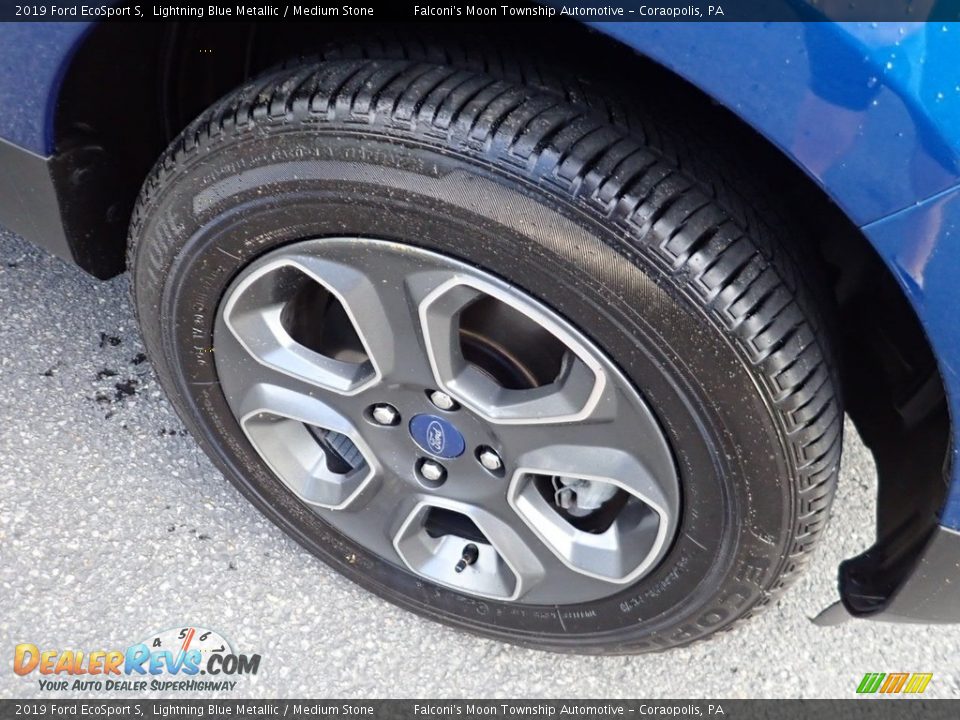 2019 Ford EcoSport S Lightning Blue Metallic / Medium Stone Photo #9