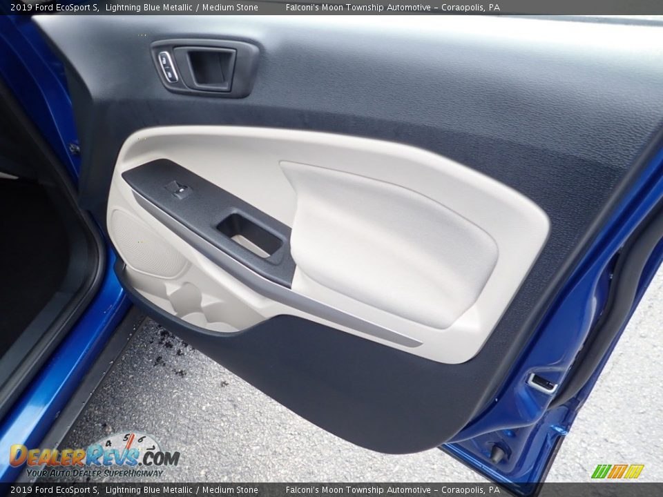 2019 Ford EcoSport S Lightning Blue Metallic / Medium Stone Photo #12