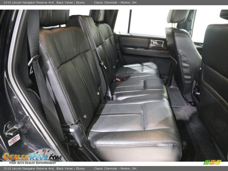 Rear Seat of 2016 Lincoln Navigator Reserve 4x4 Photo #16