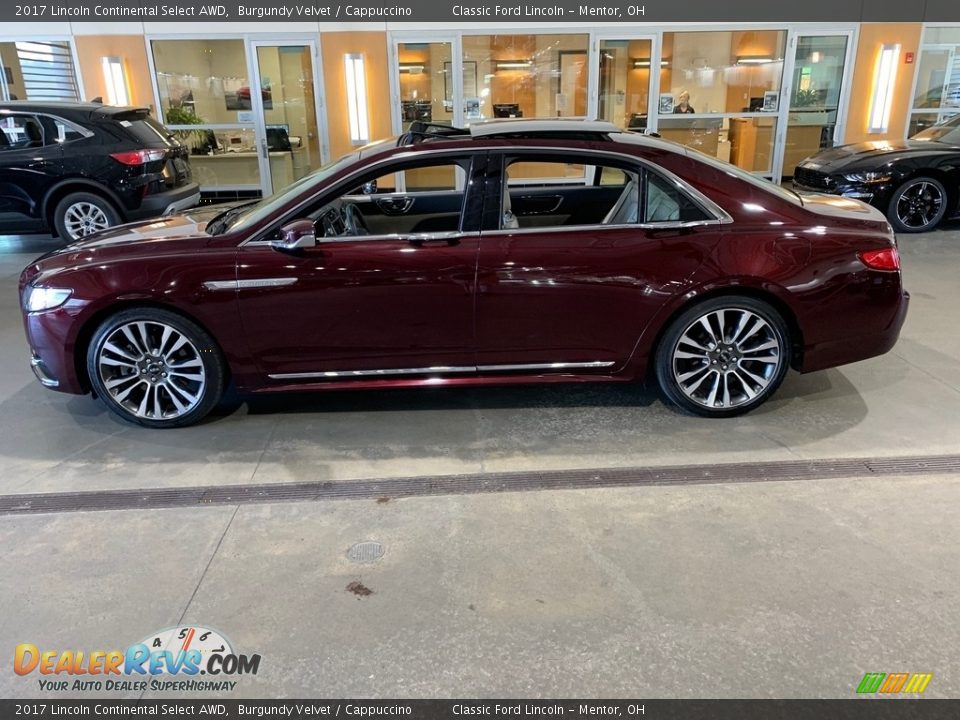 2017 Lincoln Continental Select AWD Burgundy Velvet / Cappuccino Photo #2