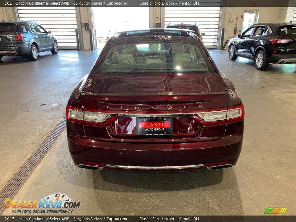 2017 Lincoln Continental Select AWD Burgundy Velvet / Cappuccino Photo #3