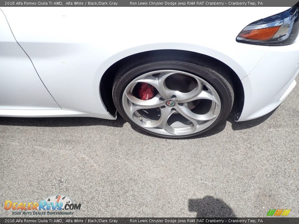 2018 Alfa Romeo Giulia Ti AWD Alfa White / Black/Dark Gray Photo #2