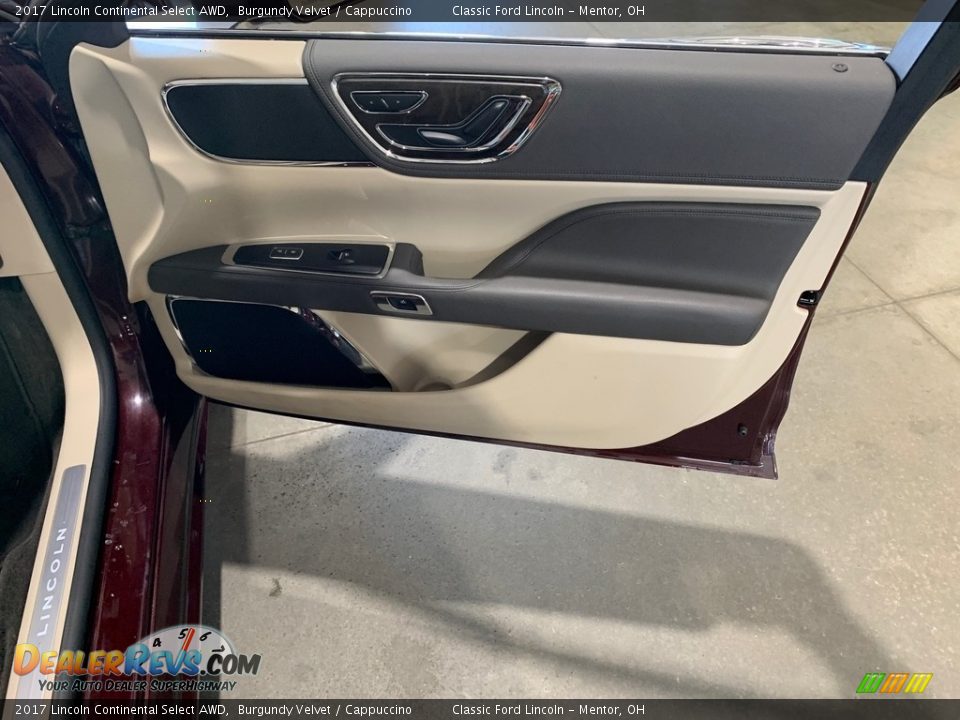 2017 Lincoln Continental Select AWD Burgundy Velvet / Cappuccino Photo #13