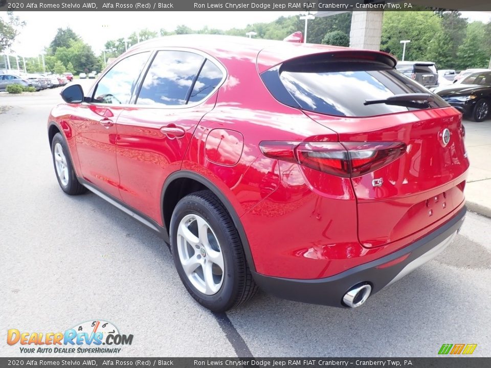 2020 Alfa Romeo Stelvio AWD Alfa Rosso (Red) / Black Photo #4