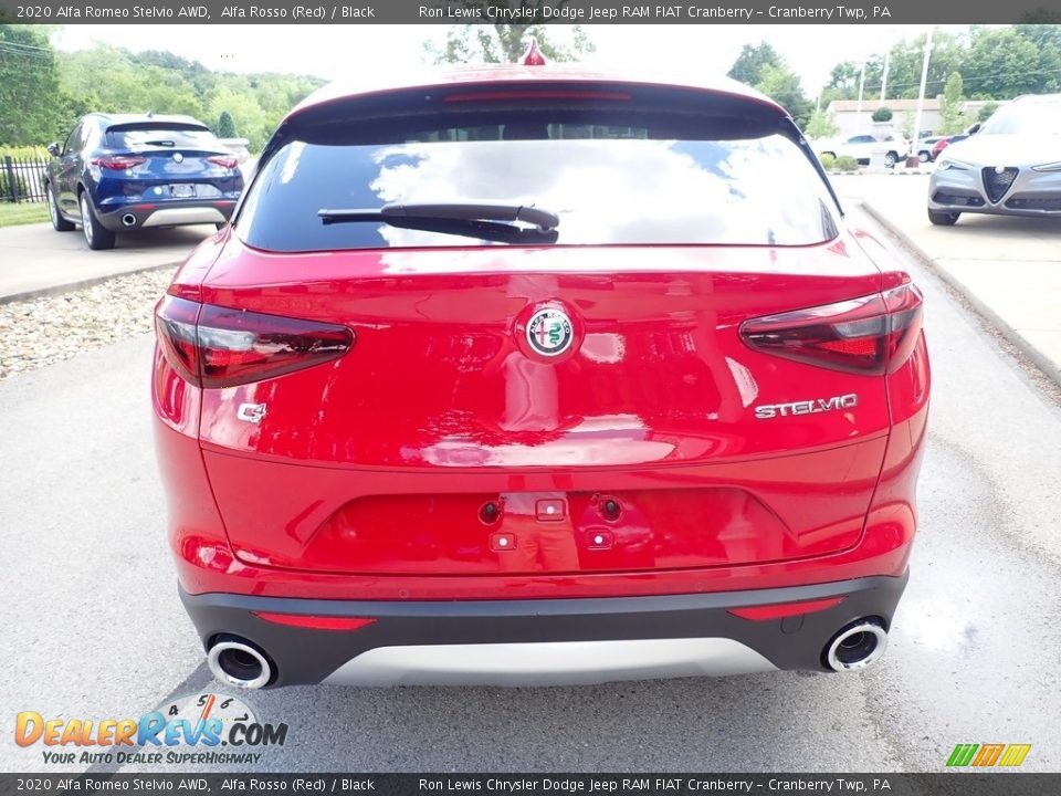 2020 Alfa Romeo Stelvio AWD Alfa Rosso (Red) / Black Photo #5