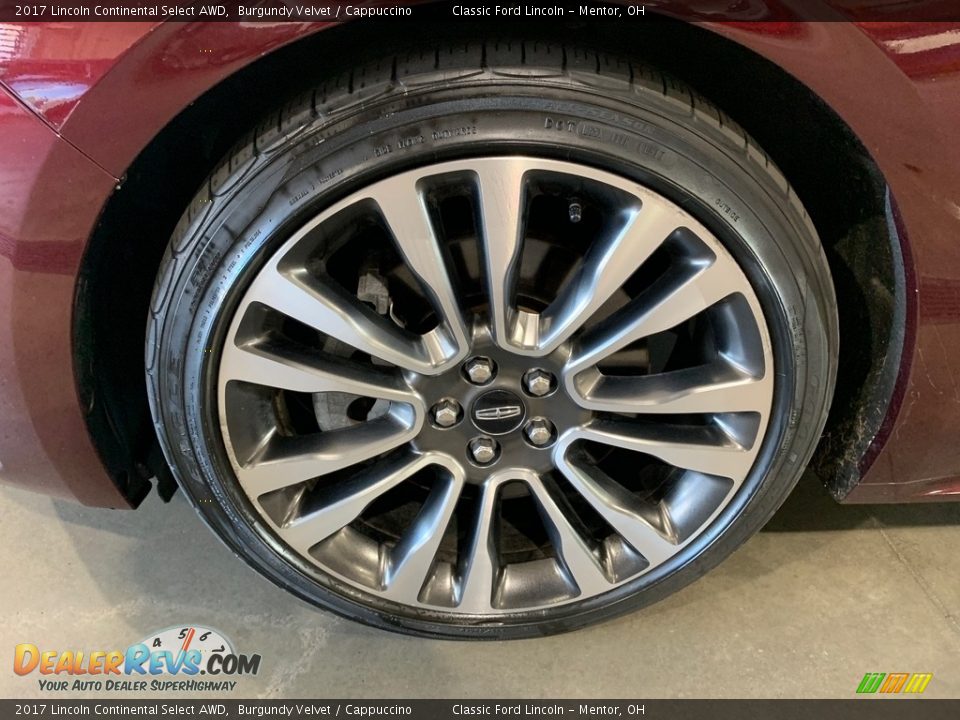 2017 Lincoln Continental Select AWD Burgundy Velvet / Cappuccino Photo #20