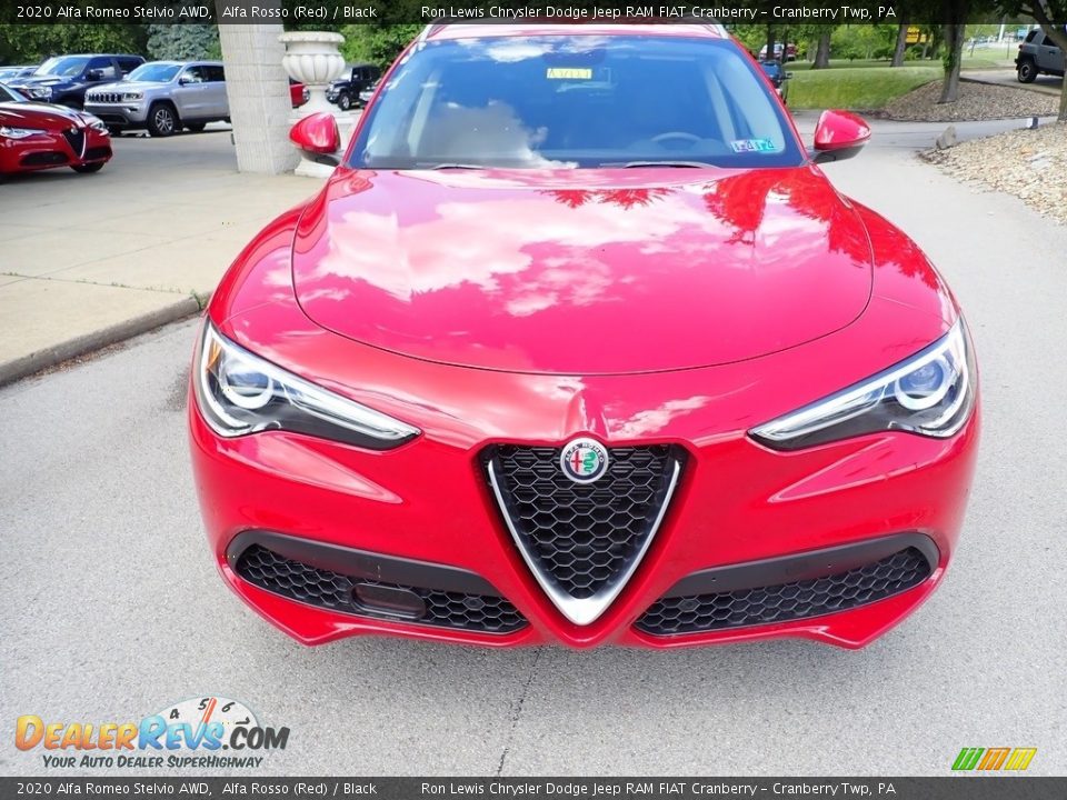 2020 Alfa Romeo Stelvio AWD Alfa Rosso (Red) / Black Photo #9