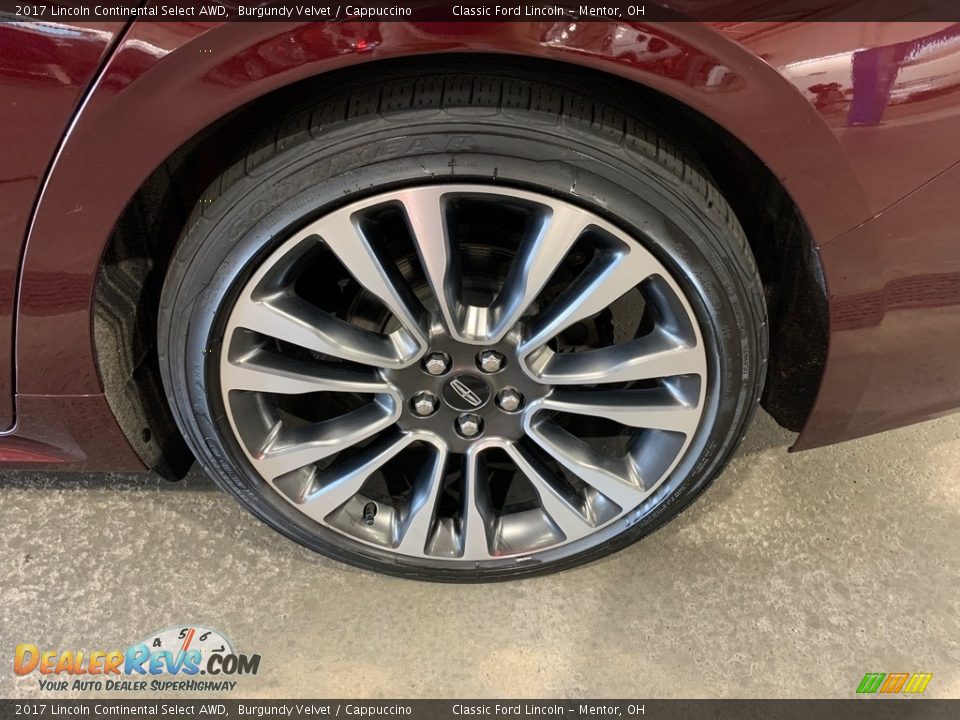 2017 Lincoln Continental Select AWD Burgundy Velvet / Cappuccino Photo #21