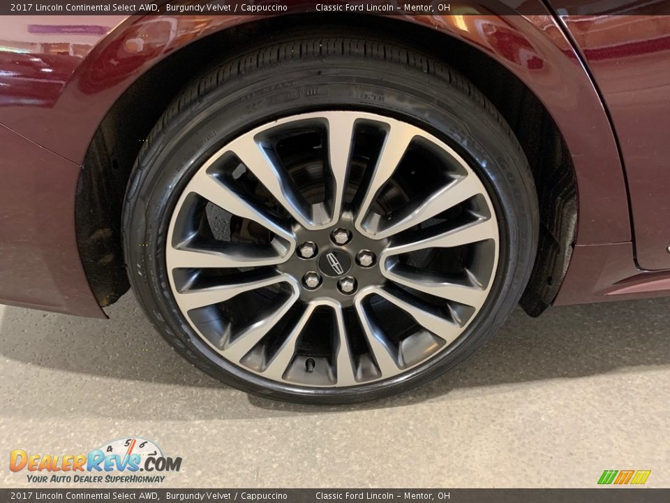 2017 Lincoln Continental Select AWD Burgundy Velvet / Cappuccino Photo #22