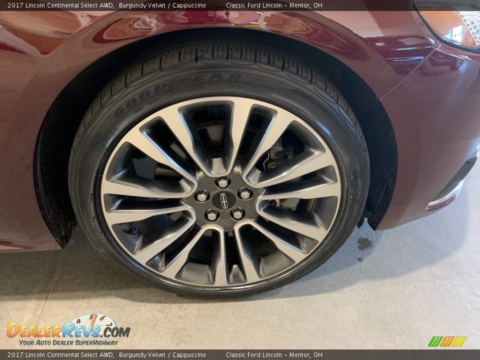 2017 Lincoln Continental Select AWD Burgundy Velvet / Cappuccino Photo #23
