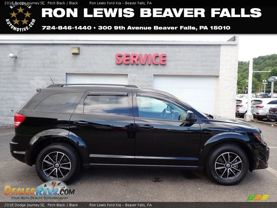 2018 Dodge Journey SE Pitch Black / Black Photo #1