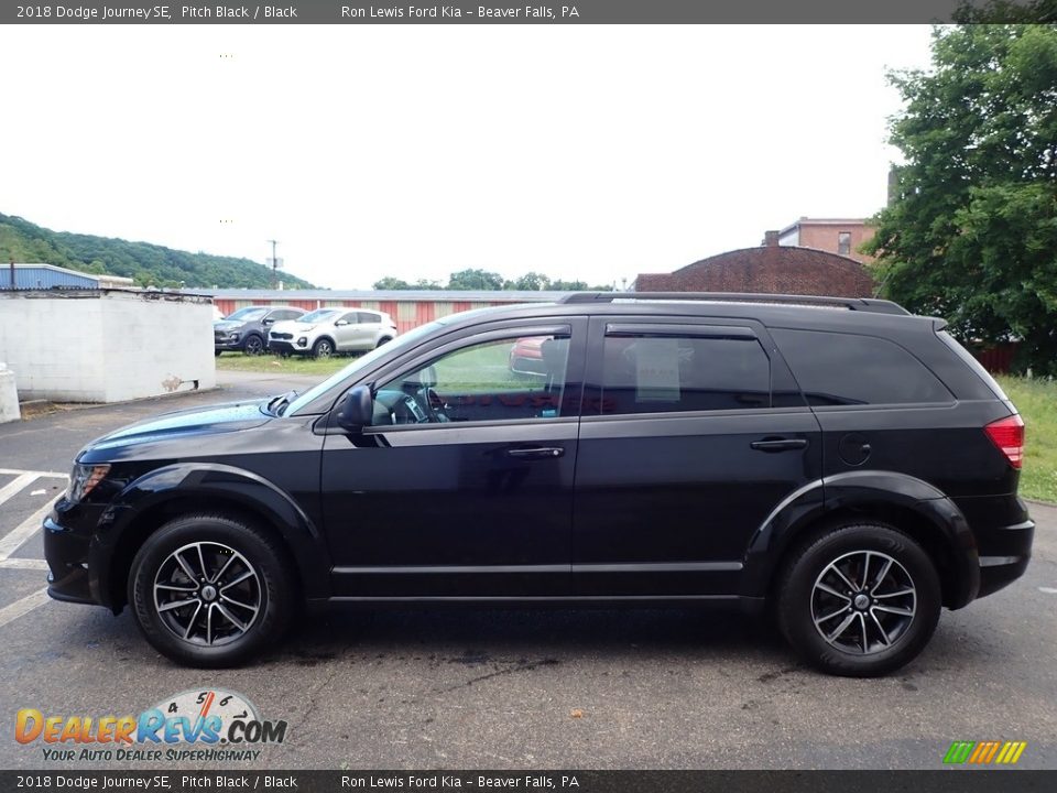 2018 Dodge Journey SE Pitch Black / Black Photo #6