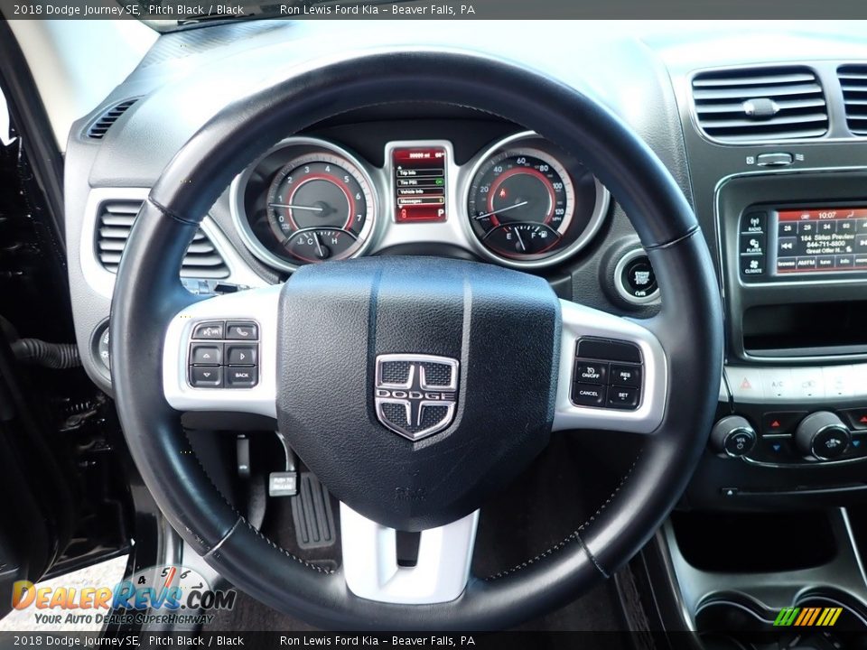 2018 Dodge Journey SE Pitch Black / Black Photo #16
