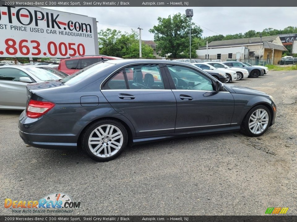 2009 Mercedes-Benz C 300 4Matic Sport Steel Grey Metallic / Black Photo #3