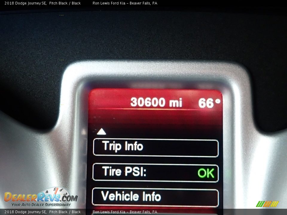 2018 Dodge Journey SE Pitch Black / Black Photo #20