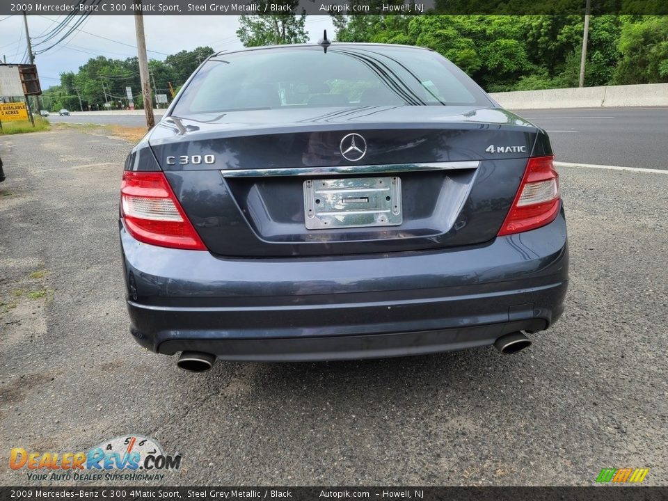 2009 Mercedes-Benz C 300 4Matic Sport Steel Grey Metallic / Black Photo #5