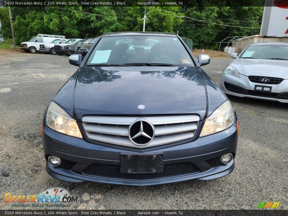 2009 Mercedes-Benz C 300 4Matic Sport Steel Grey Metallic / Black Photo #8