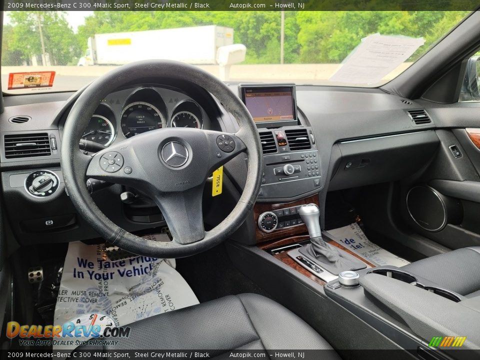 2009 Mercedes-Benz C 300 4Matic Sport Steel Grey Metallic / Black Photo #19