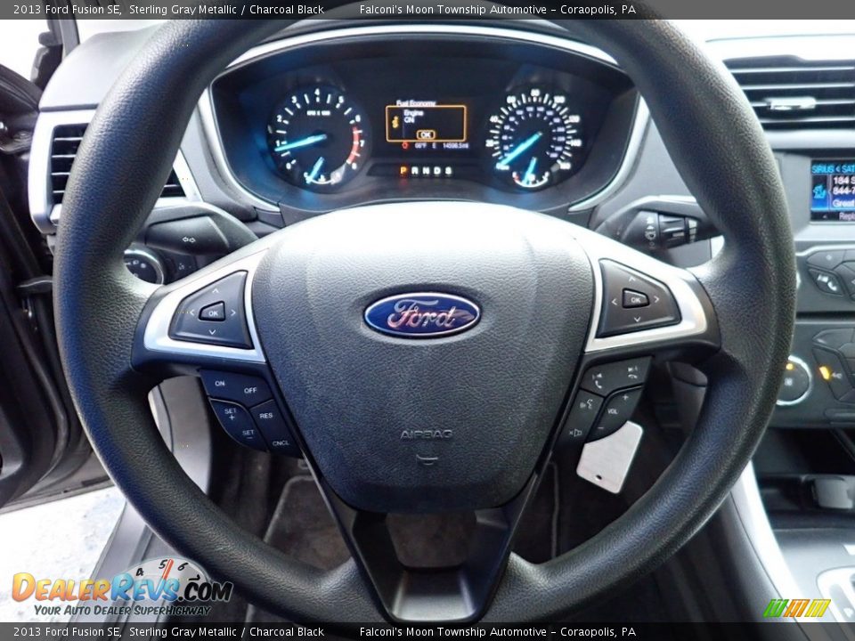 2013 Ford Fusion SE Sterling Gray Metallic / Charcoal Black Photo #21