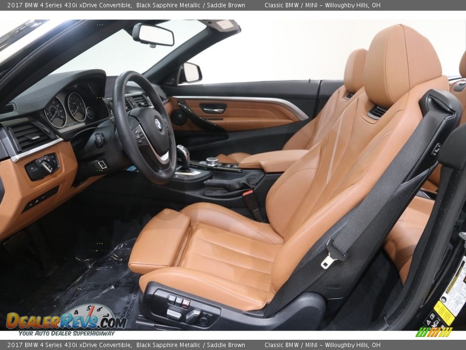 Saddle Brown Interior - 2017 BMW 4 Series 430i xDrive Convertible Photo #6