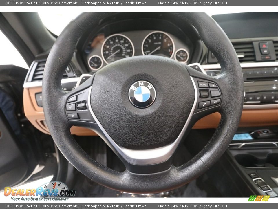 2017 BMW 4 Series 430i xDrive Convertible Steering Wheel Photo #8