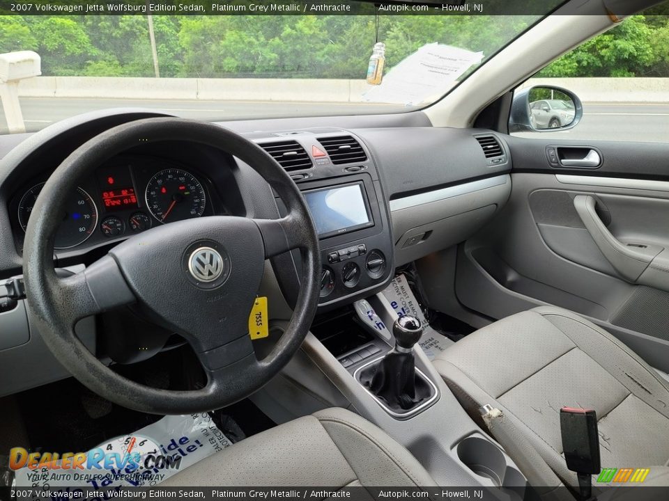 2007 Volkswagen Jetta Wolfsburg Edition Sedan Platinum Grey Metallic / Anthracite Photo #10