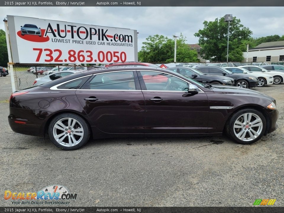 2015 Jaguar XJ XJL Portfolio Ebony / Ivory/Jet Photo #3