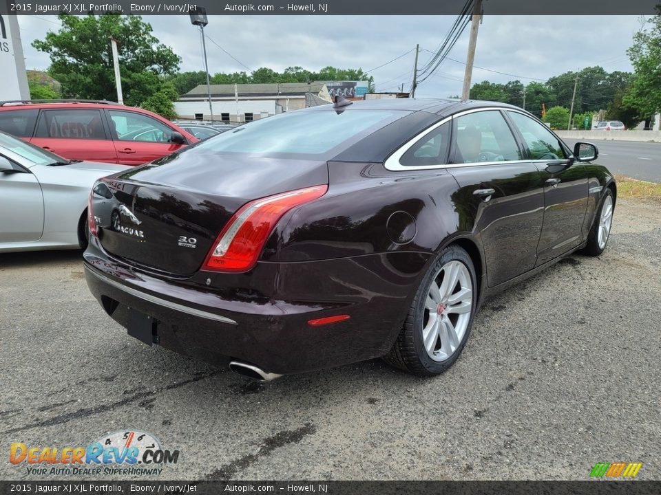 2015 Jaguar XJ XJL Portfolio Ebony / Ivory/Jet Photo #4