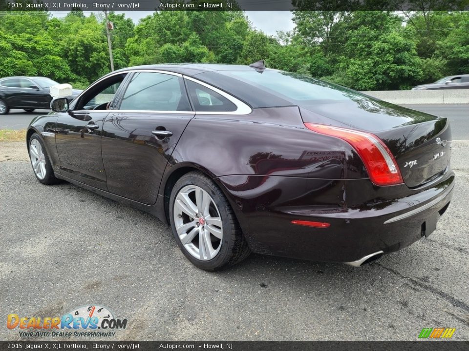 2015 Jaguar XJ XJL Portfolio Ebony / Ivory/Jet Photo #6