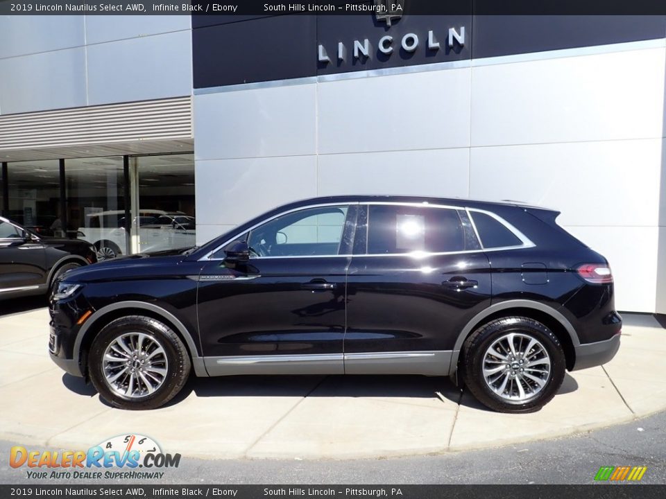 Infinite Black 2019 Lincoln Nautilus Select AWD Photo #2