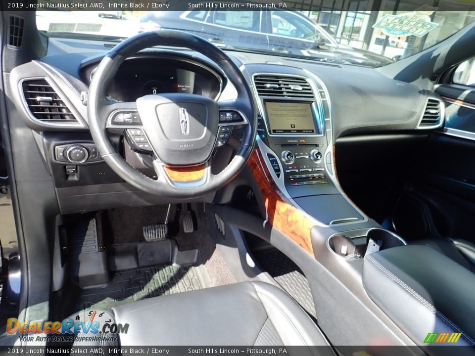 Ebony Interior - 2019 Lincoln Nautilus Select AWD Photo #17
