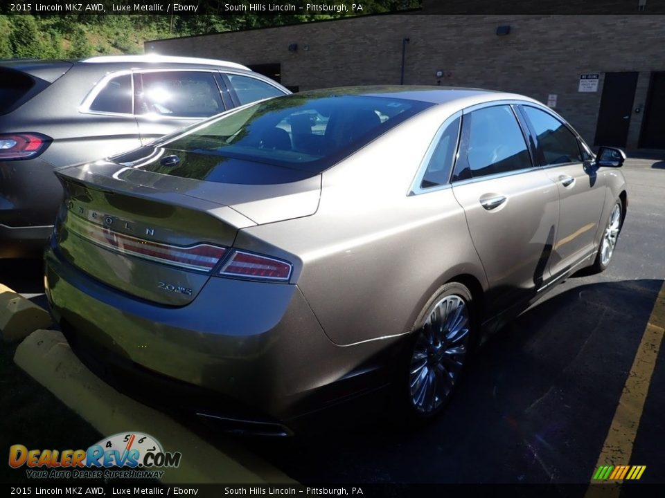 2015 Lincoln MKZ AWD Luxe Metallic / Ebony Photo #2