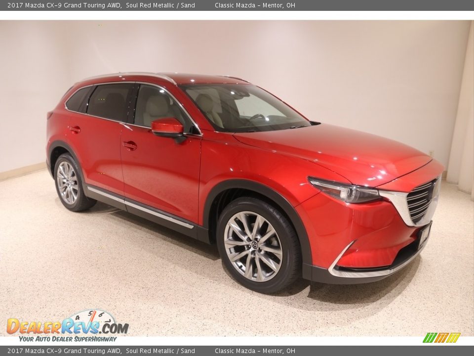 2017 Mazda CX-9 Grand Touring AWD Soul Red Metallic / Sand Photo #1