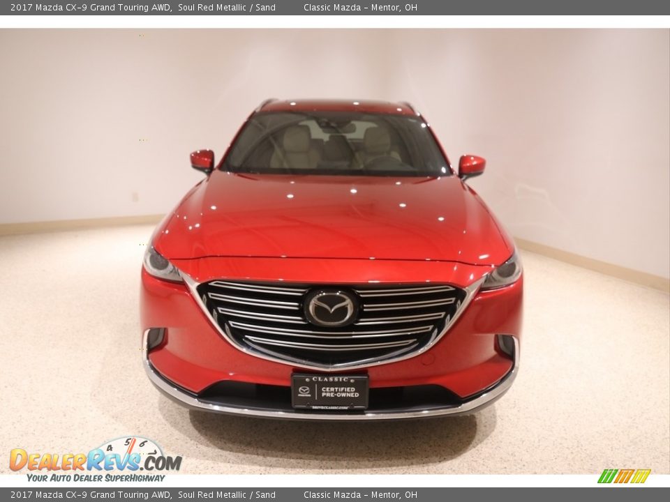 2017 Mazda CX-9 Grand Touring AWD Soul Red Metallic / Sand Photo #2