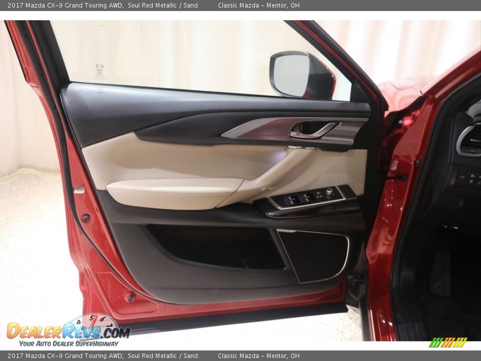 2017 Mazda CX-9 Grand Touring AWD Soul Red Metallic / Sand Photo #5
