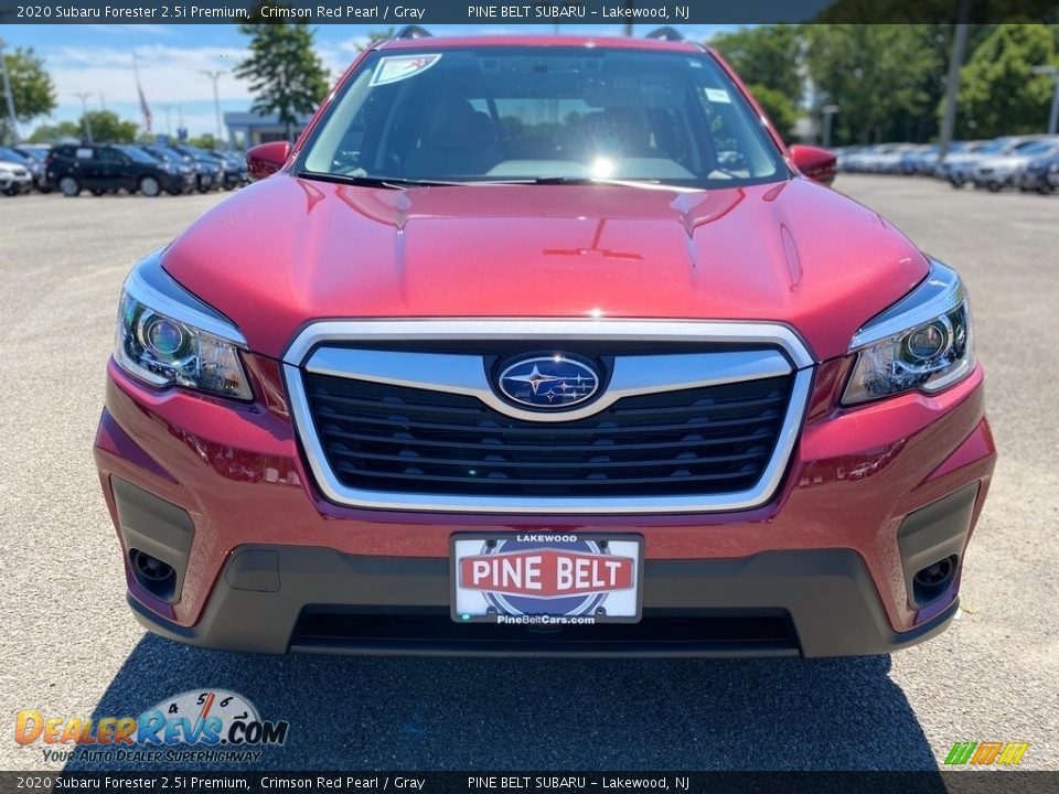 2020 Subaru Forester 2.5i Premium Crimson Red Pearl / Gray Photo #3