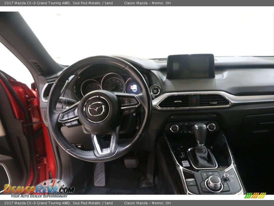2017 Mazda CX-9 Grand Touring AWD Soul Red Metallic / Sand Photo #7