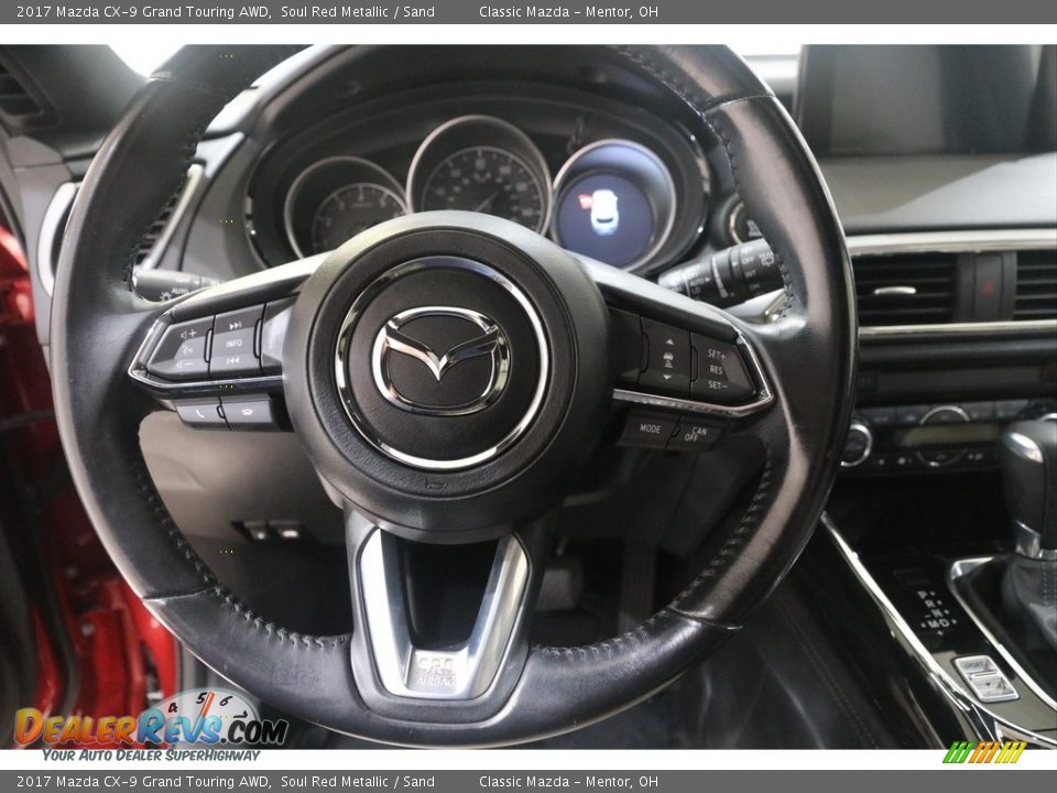 2017 Mazda CX-9 Grand Touring AWD Soul Red Metallic / Sand Photo #8