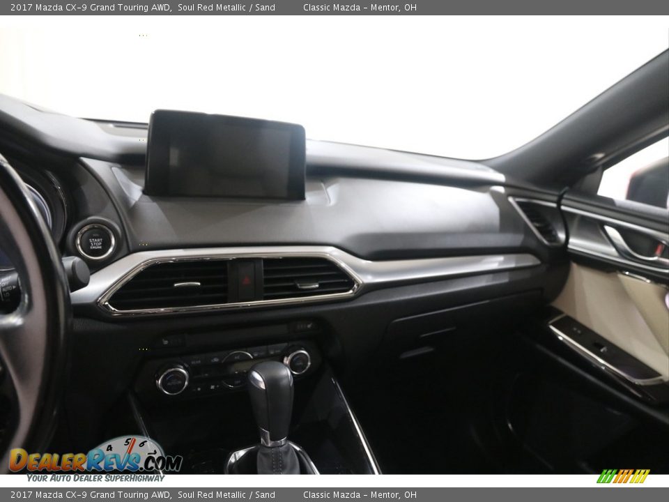 2017 Mazda CX-9 Grand Touring AWD Soul Red Metallic / Sand Photo #10