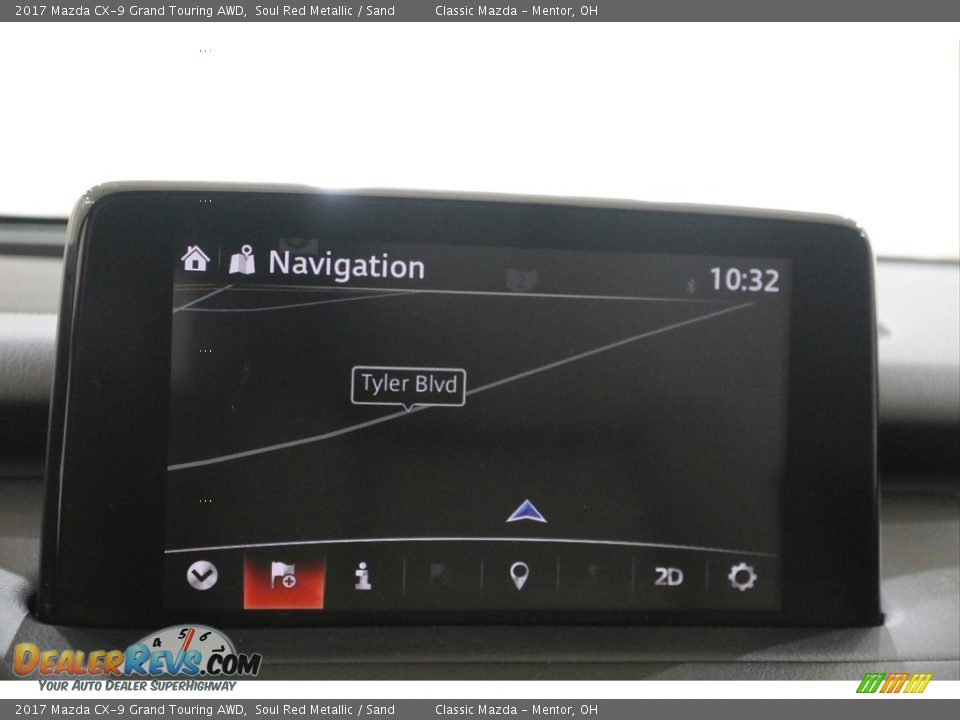 2017 Mazda CX-9 Grand Touring AWD Soul Red Metallic / Sand Photo #11
