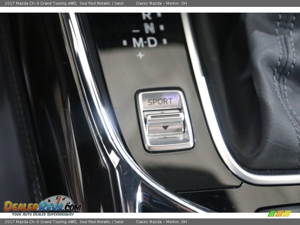 2017 Mazda CX-9 Grand Touring AWD Soul Red Metallic / Sand Photo #14