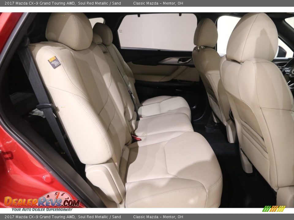 2017 Mazda CX-9 Grand Touring AWD Soul Red Metallic / Sand Photo #17