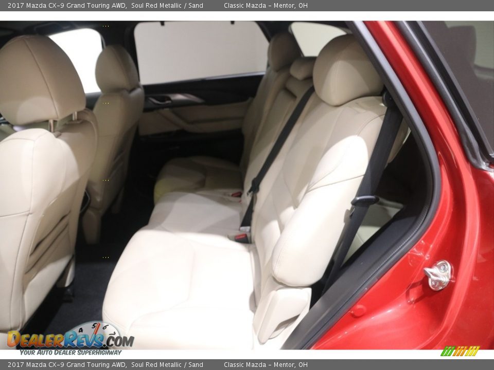 2017 Mazda CX-9 Grand Touring AWD Soul Red Metallic / Sand Photo #19