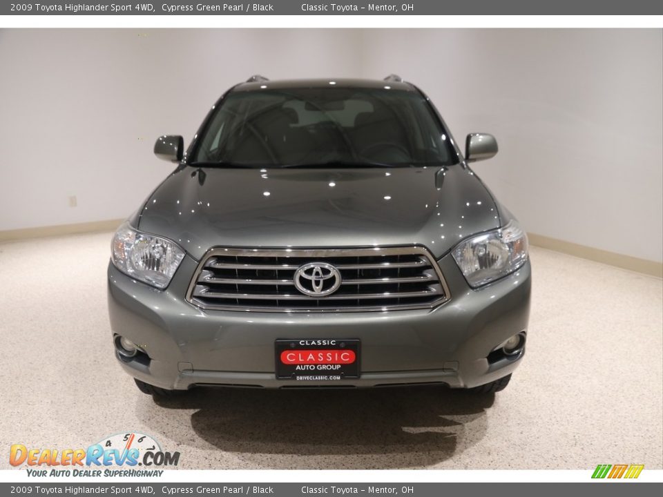 2009 Toyota Highlander Sport 4WD Cypress Green Pearl / Black Photo #2
