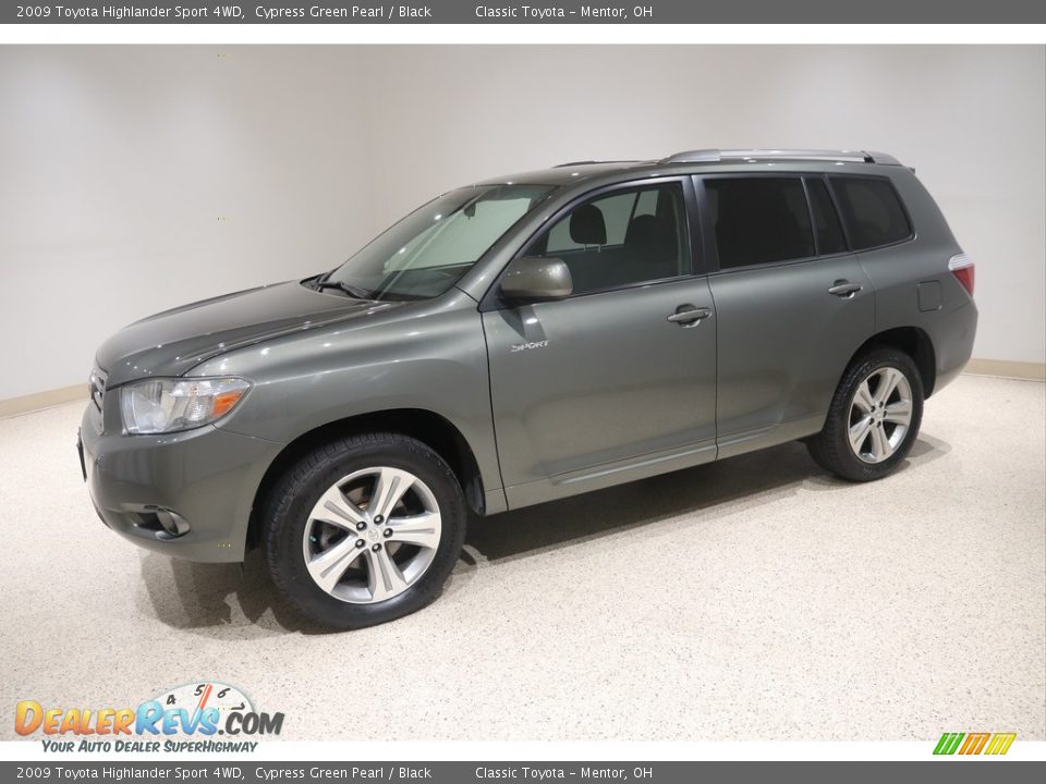 2009 Toyota Highlander Sport 4WD Cypress Green Pearl / Black Photo #3