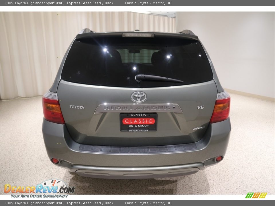 2009 Toyota Highlander Sport 4WD Cypress Green Pearl / Black Photo #4