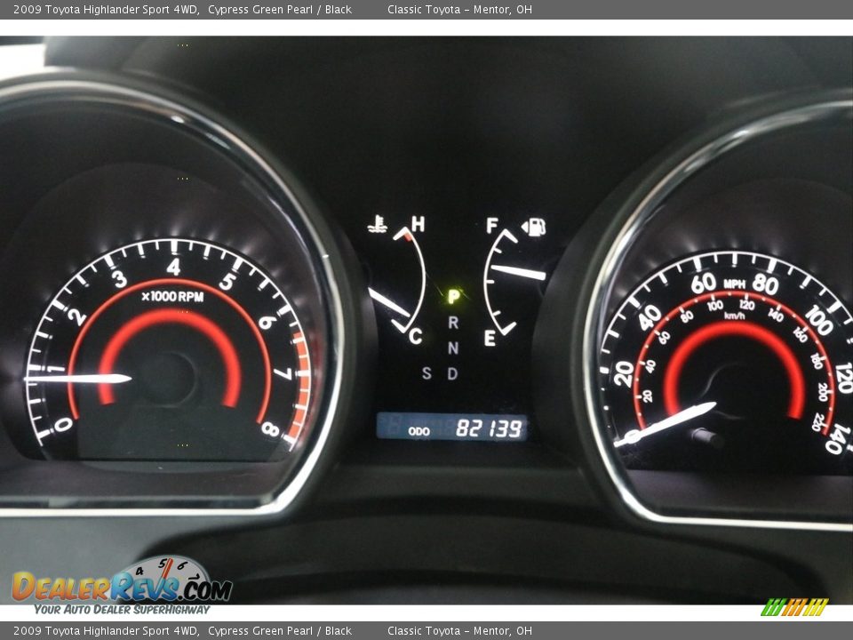 2009 Toyota Highlander Sport 4WD Cypress Green Pearl / Black Photo #9