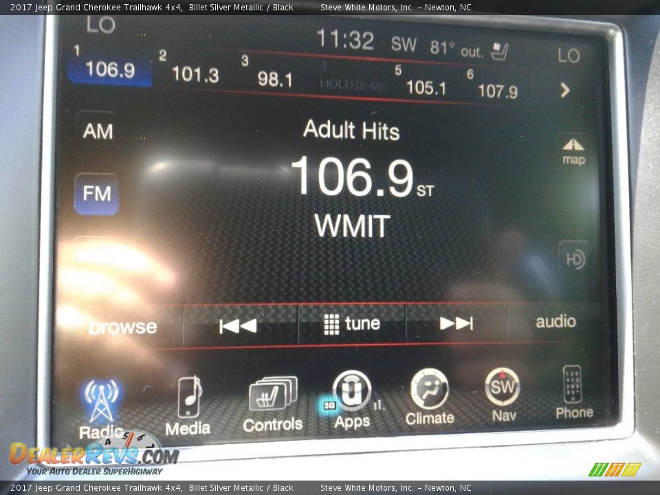 2017 Jeep Grand Cherokee Trailhawk 4x4 Billet Silver Metallic / Black Photo #23