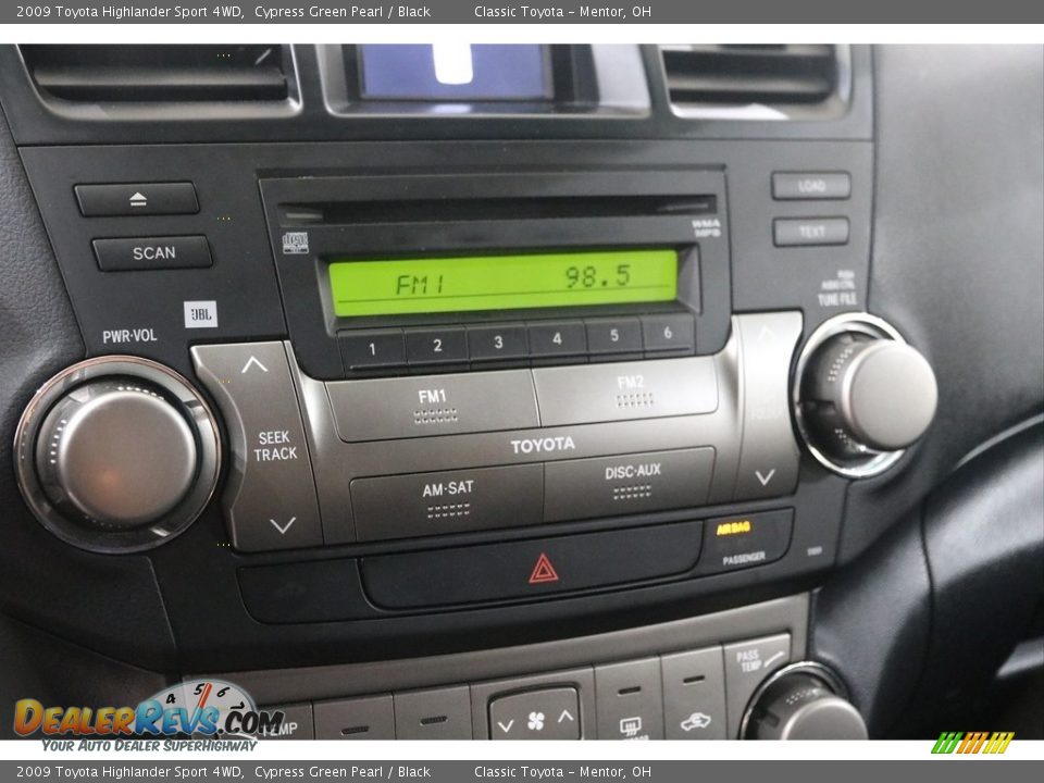 2009 Toyota Highlander Sport 4WD Cypress Green Pearl / Black Photo #11