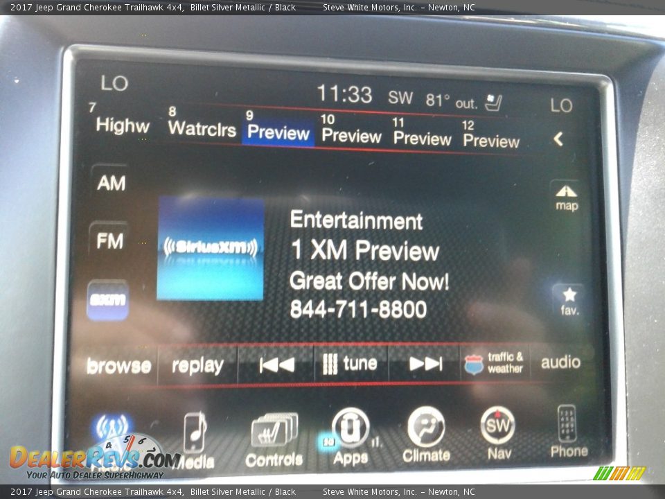 2017 Jeep Grand Cherokee Trailhawk 4x4 Billet Silver Metallic / Black Photo #24